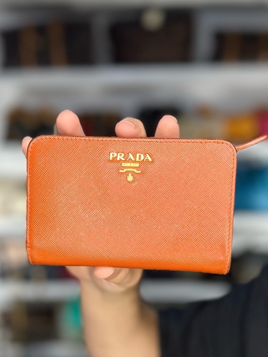 Handbags - PRADA ORANGE WALLET